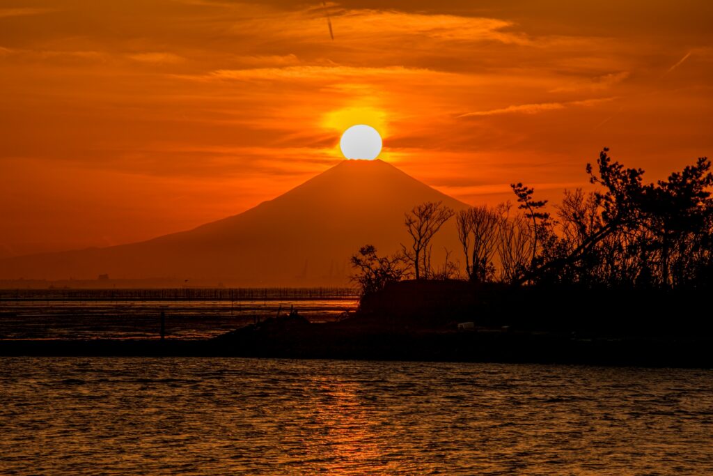 千葉市から見る富士山